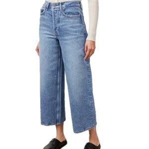 Rails Getty Crop Wide Leg Jeans Women's Sz 24 Geranium Wash High Rise - NEW